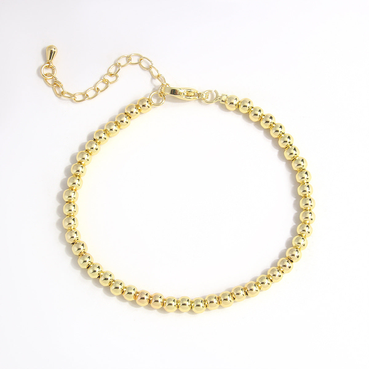 Wholesale Geometric Metal Hollow Beads Copper Bracelet ACC-BT-HongMing003