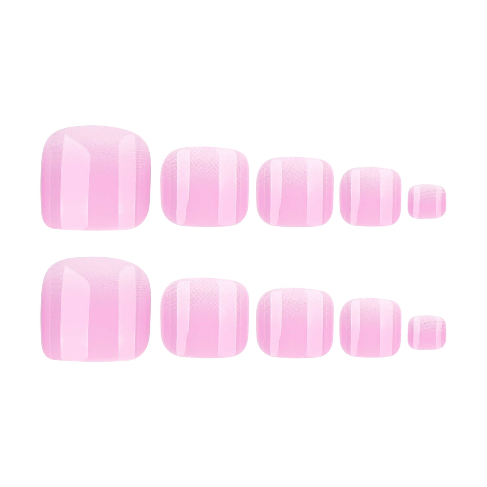 Wholesale 24 Pieces/box Gradient Pink Nails Kits Nail Stickers