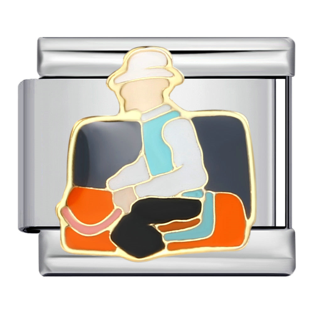 Wholesale Italian Charm Bracelet Cute cartoon character   Stainless Steel Composable Bracelet