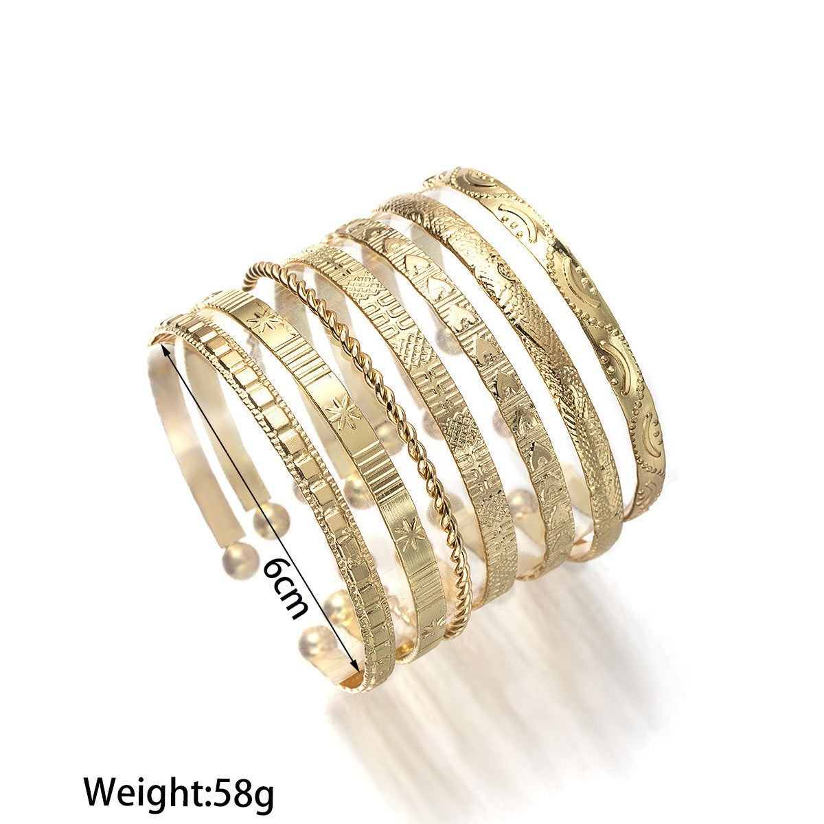 Wholesale Half Alloy Spiral  Round Bead Style  Opening Bracelet