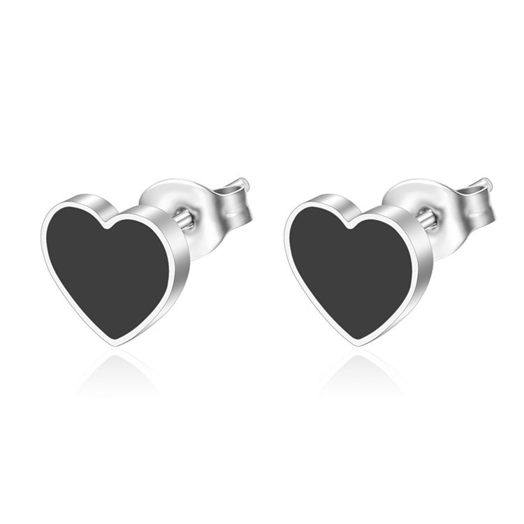 Wholesale Colorful Candy Series Stainless Steel Heart Earrings ACC-ES-MuShan060