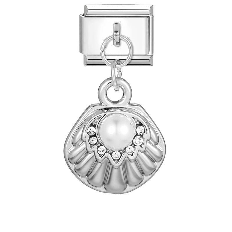 Wholesale Stainless Steel Electroplated DIY Jewelry Set - Fresh Ocean Italian Style for Boutique Resale