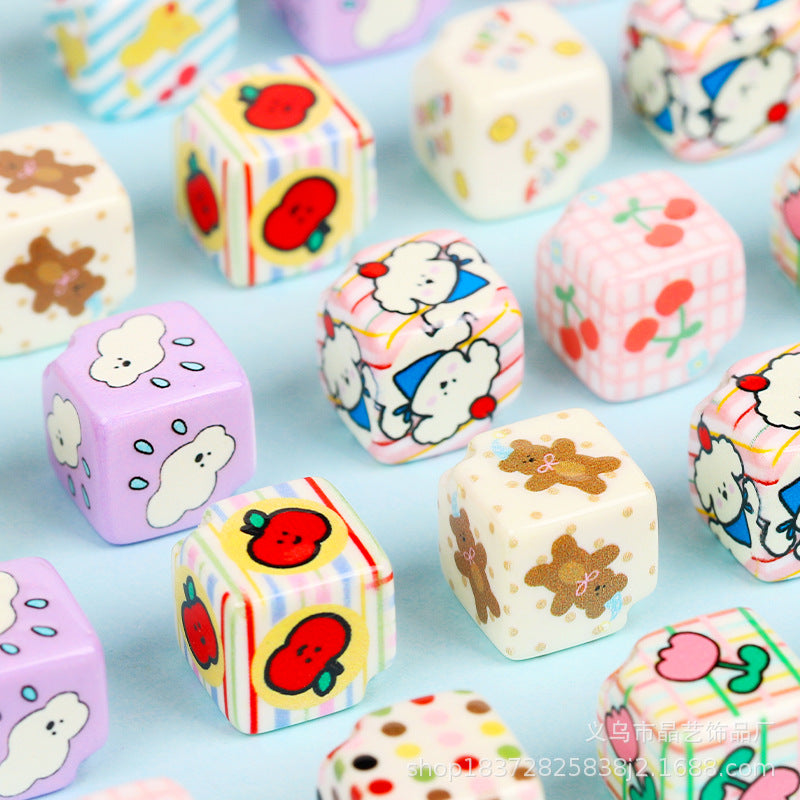 Wholesale random 10pcs Creative Oblique Hole  Focal Beads DIY Bead Accessories