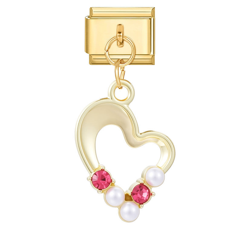 Wholesale Italian Charm Bracelet 9mm DIY Splicing Creative Pendant Stainless Steel Composable Bracelet