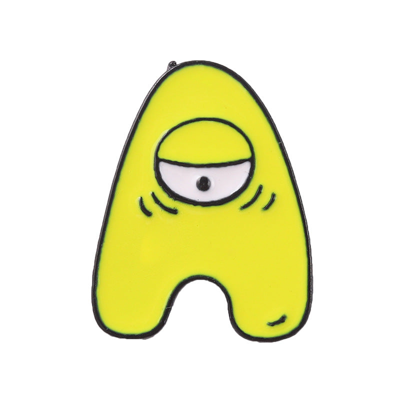 Wholesale Letter Creative Badges Combinable Pin Metal Badges Brooch ACC-BCH-QiHe006