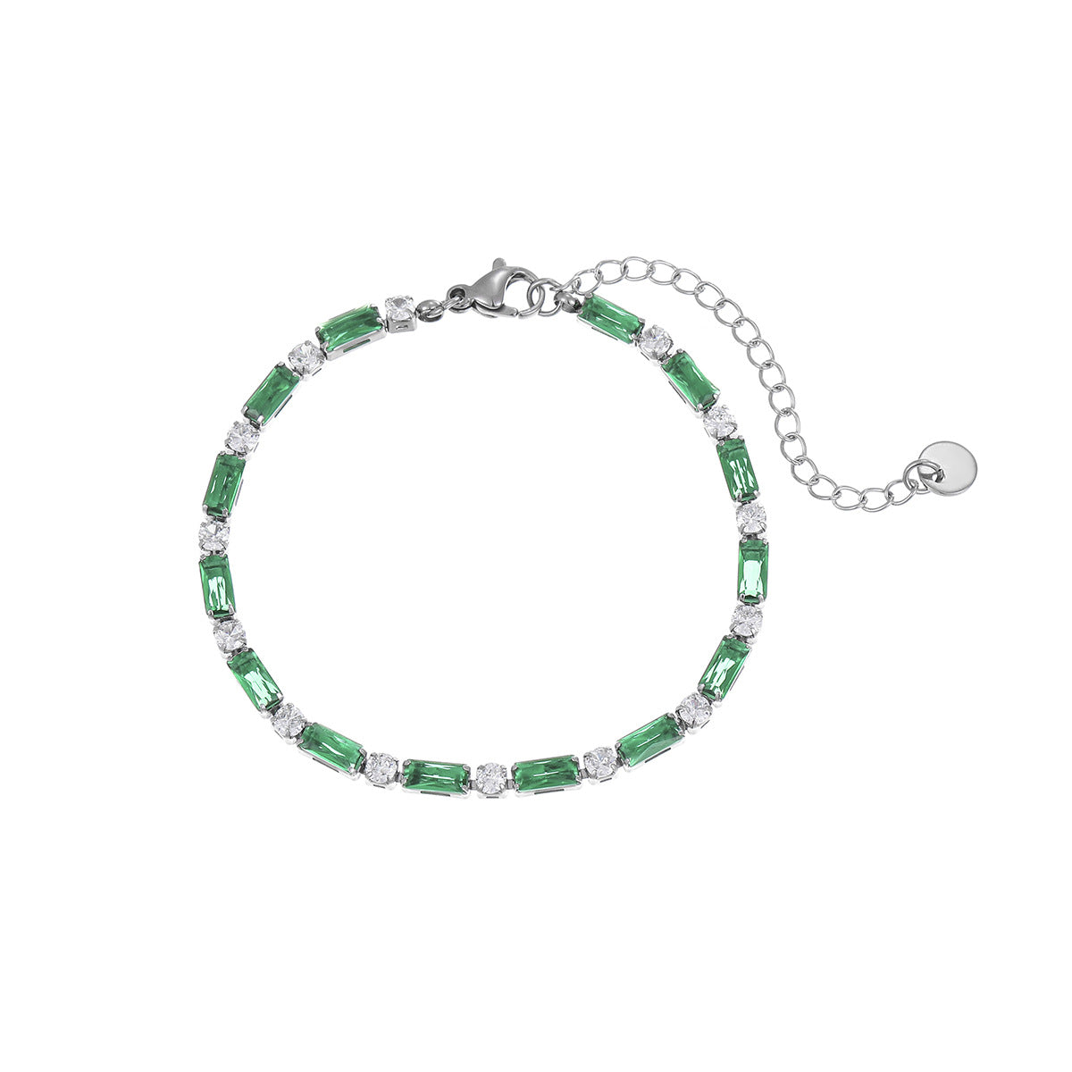 Wholesale  Color Zircon Bracelet Stainless Steel Bracelet