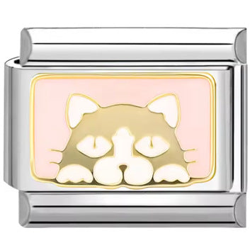 Wholesale Italian Charm Bracelet 9mm DIY Splicing Removable Color Cat Stainless Steel Composable Bracelet