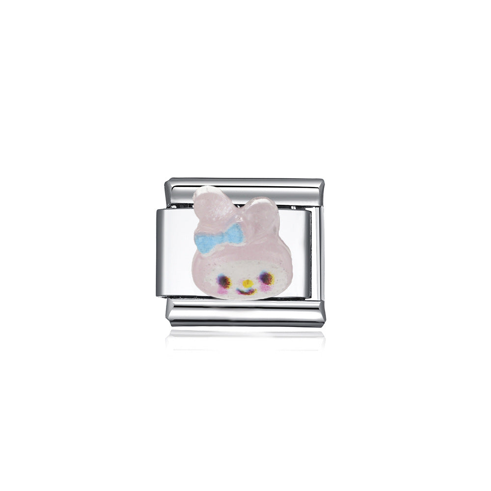 Wholesale Italian DIY cute cartoon animal module charms
