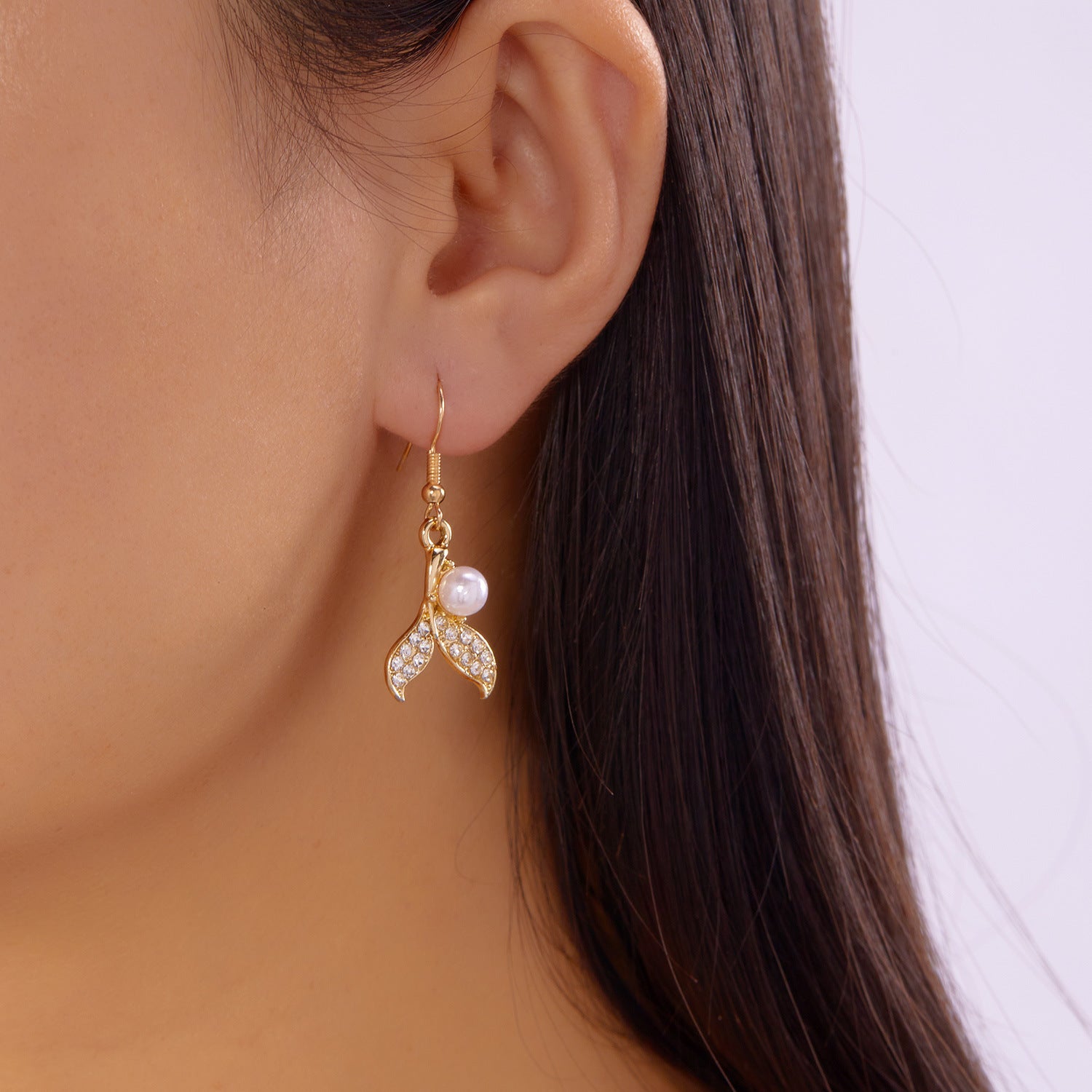Wholesale Ocean element starfish and fish pendant earrings