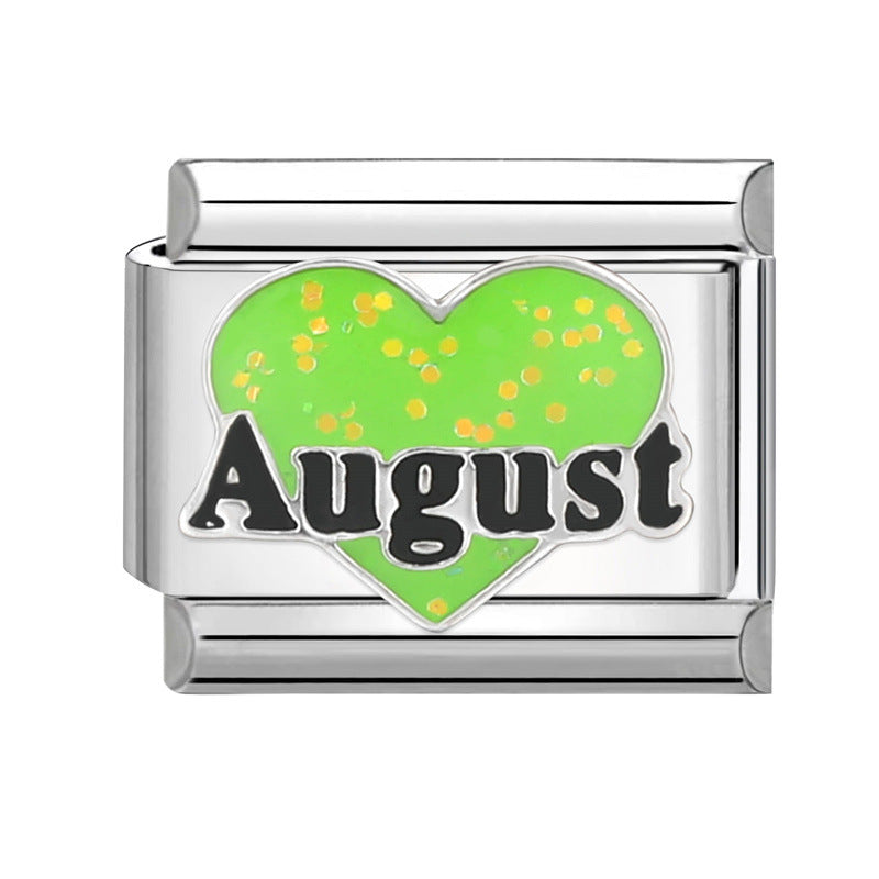 Wholesale  Italian Beaded Bracelet 9mm DIY Splicing Removable Stainless Steel Combinable Bracelet