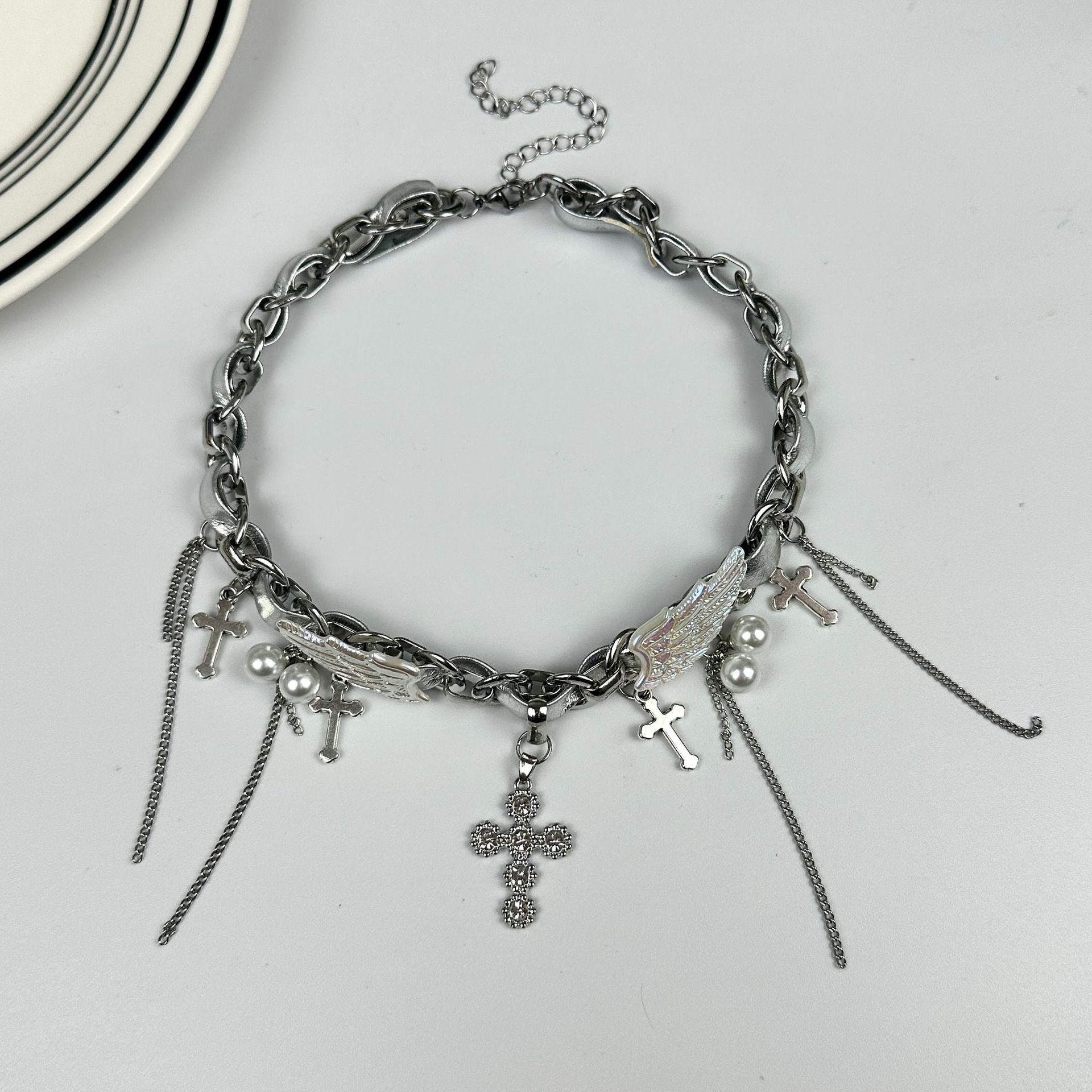 Wholesale Cross Wings Necklace Choker Necklaces