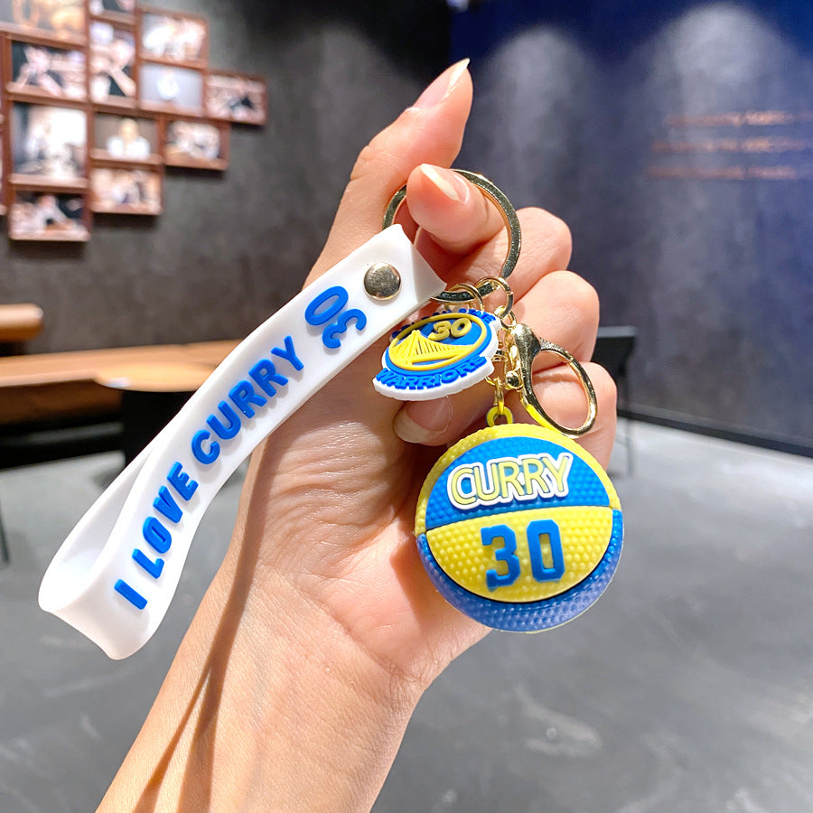 Wholesale Cartoon PVC Soft Basketball Keychain ACCVIP-KC-GongZ026