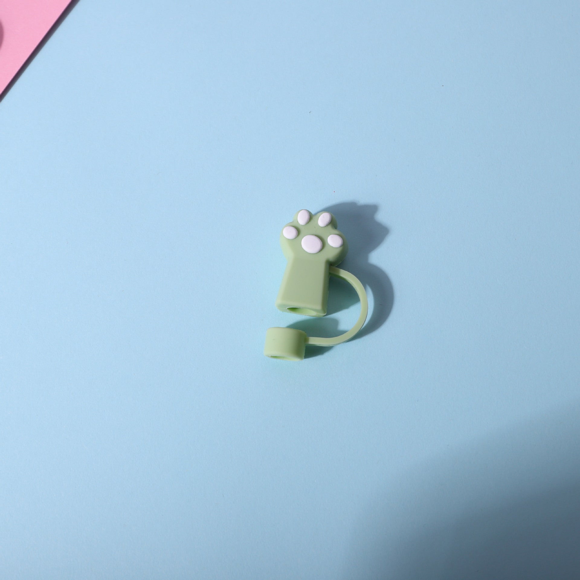 Wholesale Cartoon cute cat claw dustproof straw cover