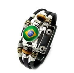 Wholesale Handmade Glass Bead Sports Ball Bracelet - Football Baseball Basketball Fan Jewelry Accessory,  Anniversary Gift