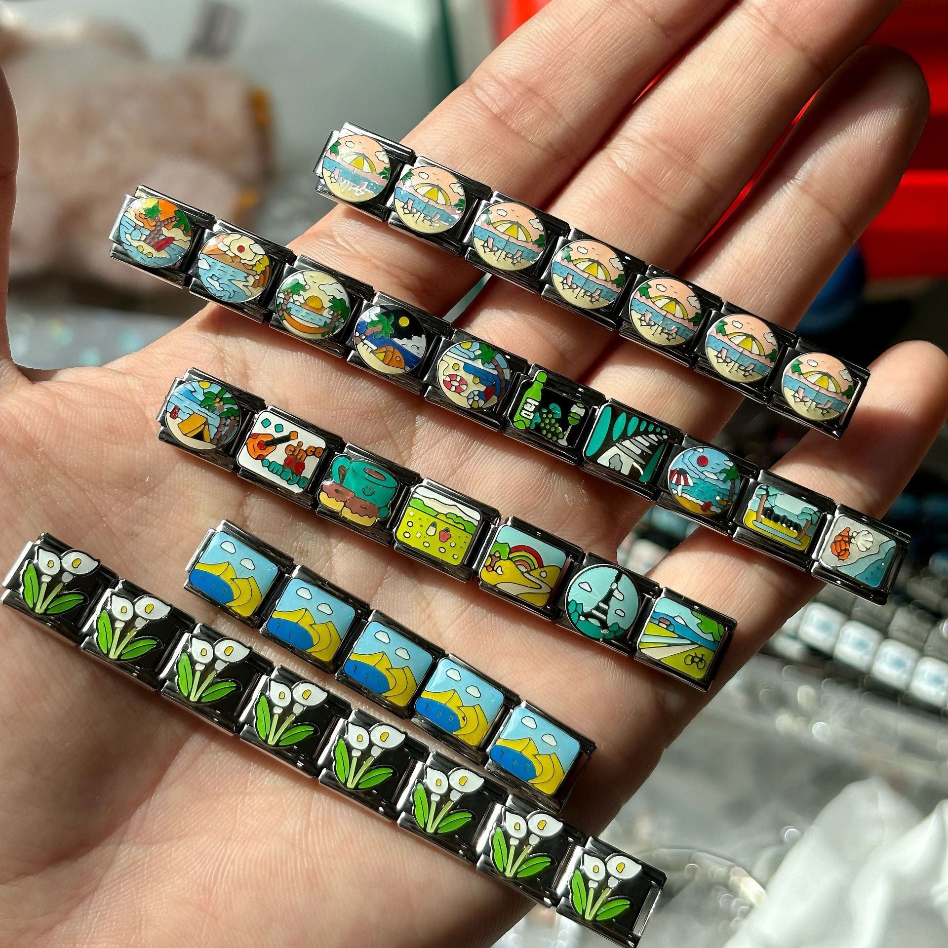 Wholesale DIY Modular Bracelet with Letter Charms for Everyday Wear Fashion Accessory