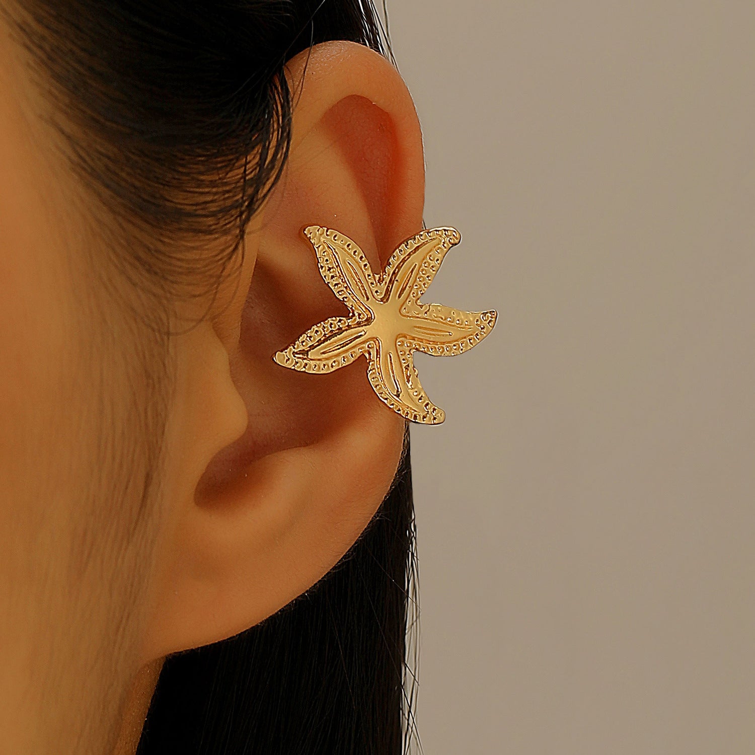 Wholesale  Sun Moon Flower Ear Clip  Earrings