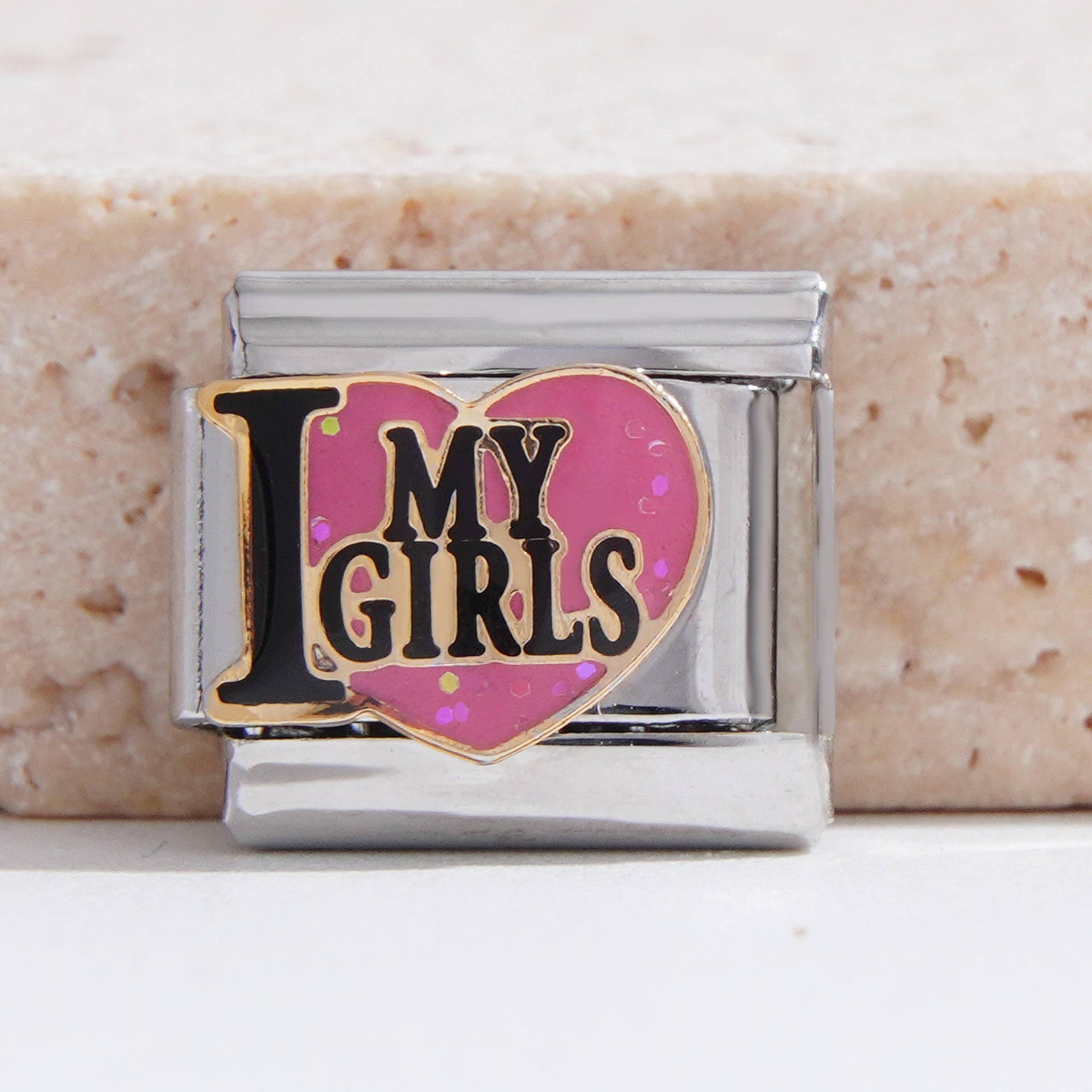 Wholesale Italian Charm Bracelet 9mm DIY Splicing Creative Pattern Stainless Steel Composable Bracelet