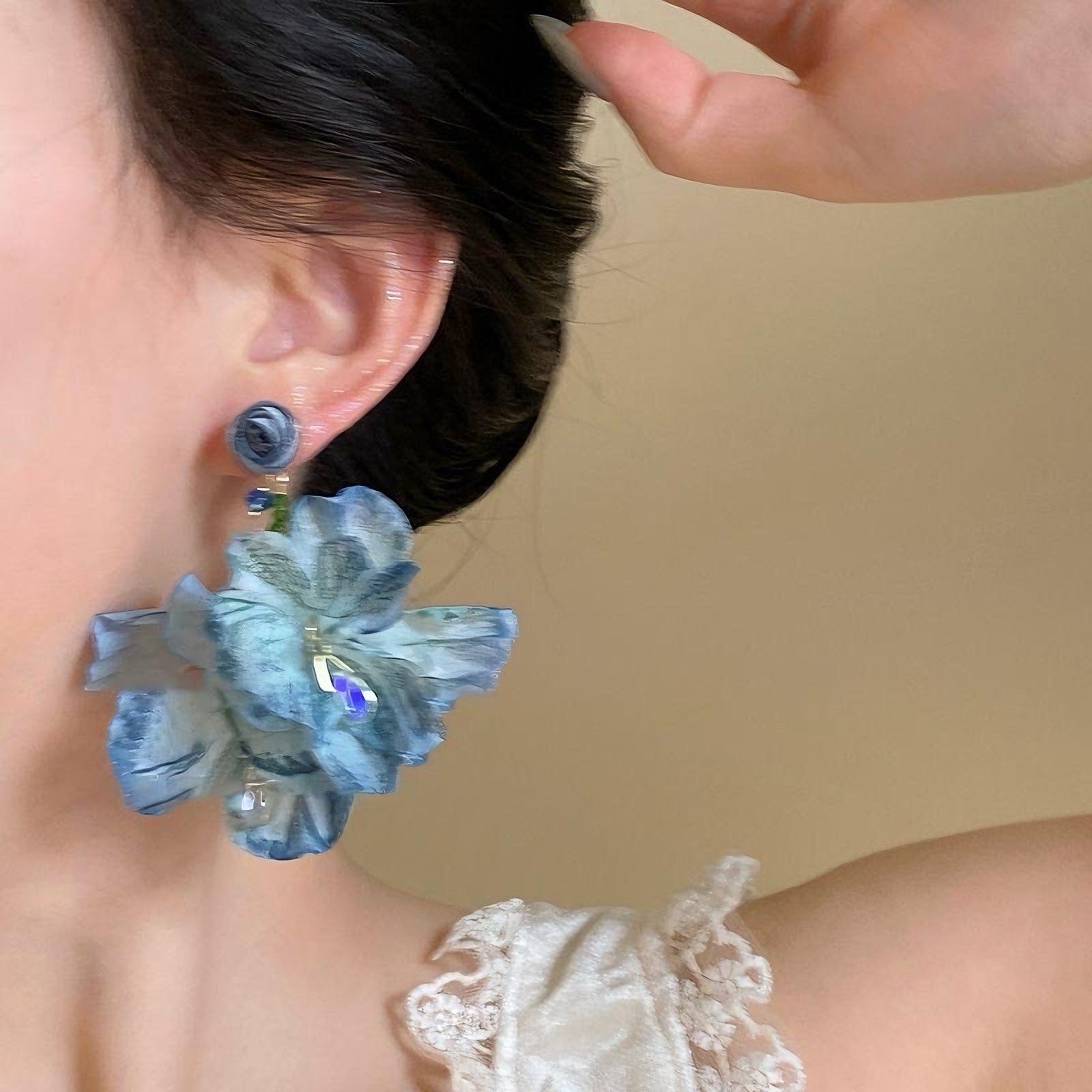 Wholesale  Colorful Flower Earrings