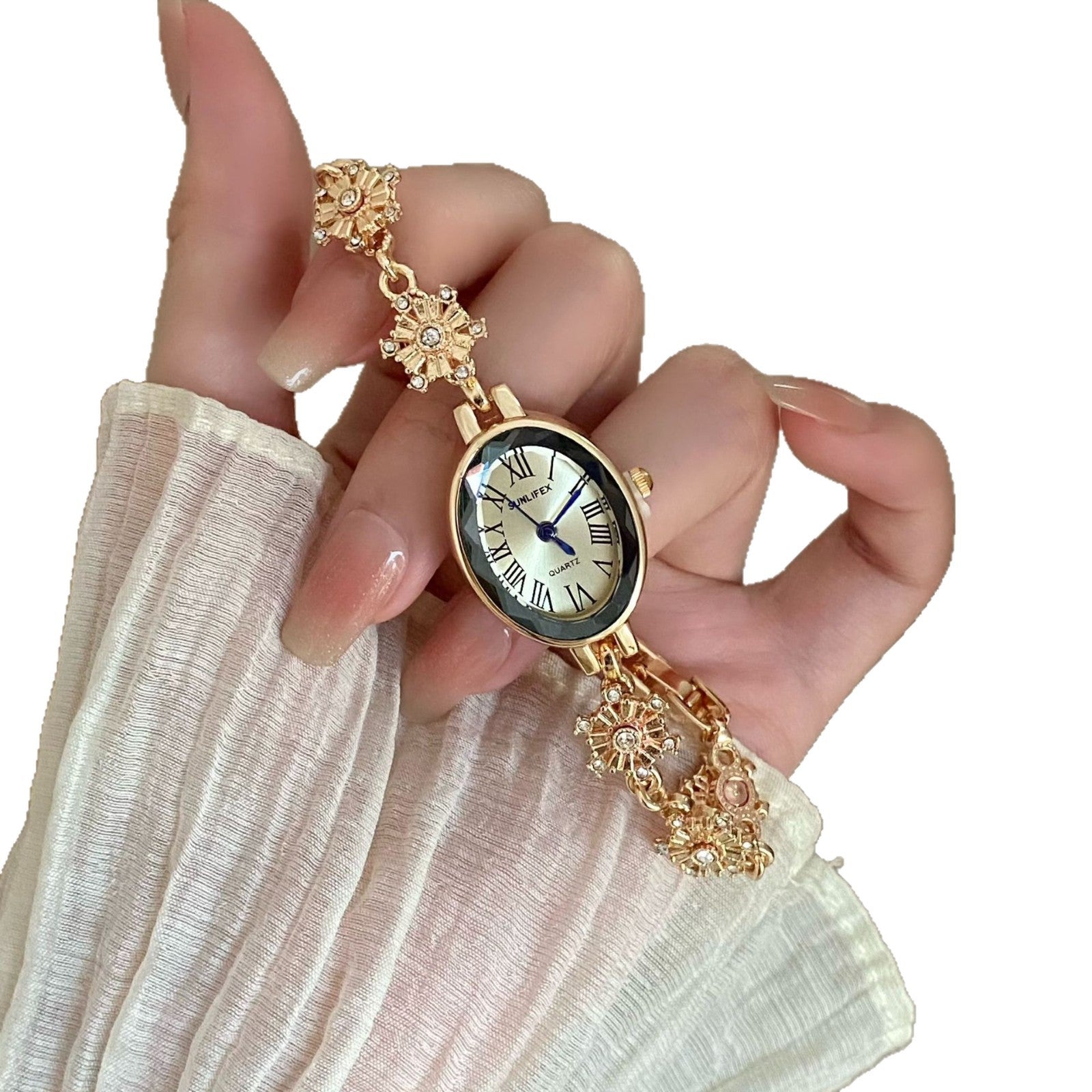 Wholesale Fashion Women S Oval Quartz Bracelet Watch Chic Everyday Timepiece Jewelry Accessory For Boutique Resale