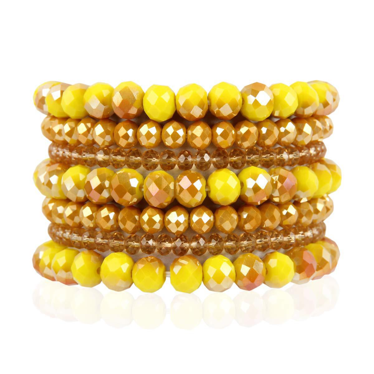 Bracciale all'ingrosso con perline in pietra vulcanica naturale con fiocco di neve in pietra da 10/8 mm