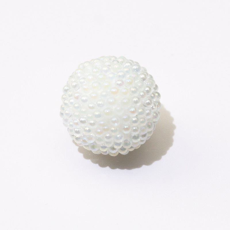 Wholesale 10PCS  Acrylic Macaron Bubble Through-hole 17mm Sugar Beads ACC-BDS-GeRui001