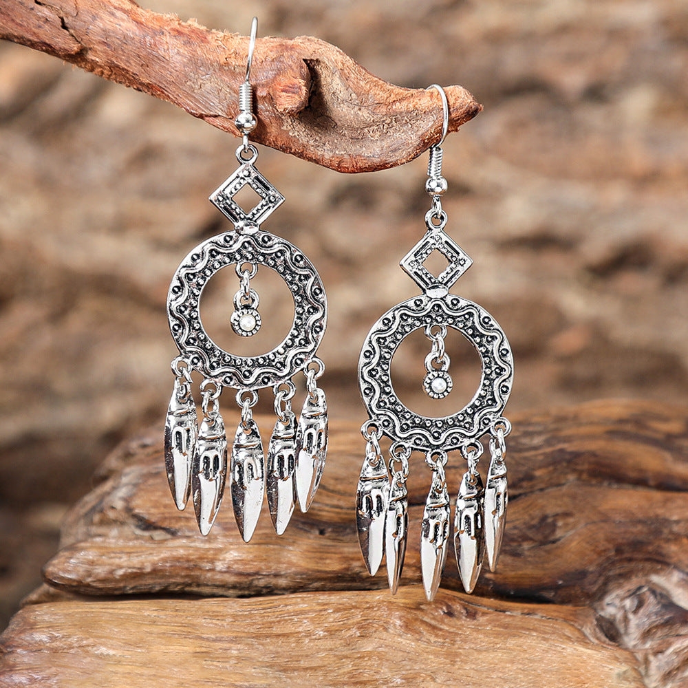 Wholesale Bohemian Ethnic Style Tassel Earrings Fashion Jewelry Accessory for Boutique Resale or Gift