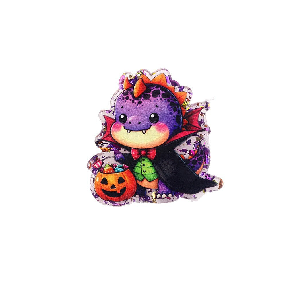 Wholesale 10pcs DIY Flatback Cartoon  Acrylic Flatback Badge Reels Retractable Keychain DIY Accessories