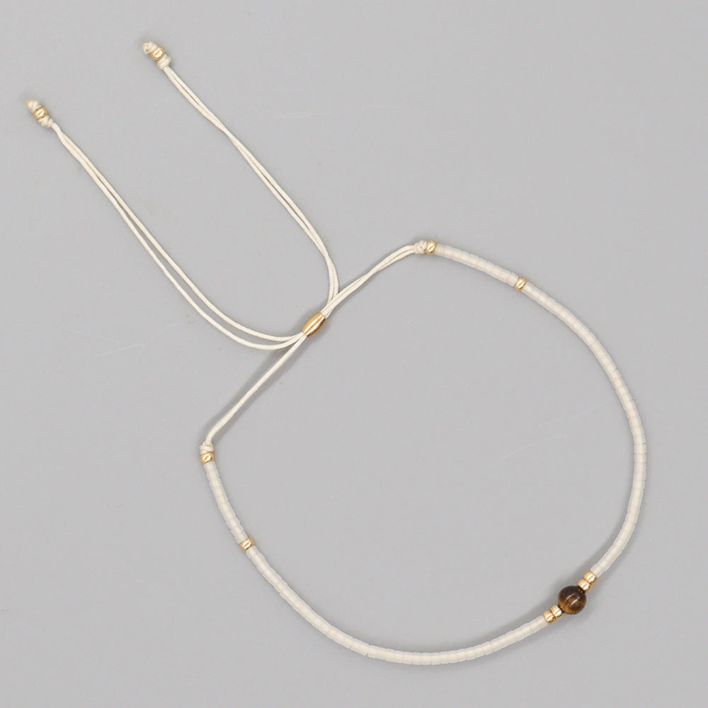 Bracelet perlé naturel de style bohème en gros