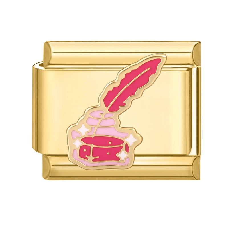 Wholesale Italian Charm Bracelet 9mm DIY Splicing Cute Creative Stainless Steel Composable Bracelet