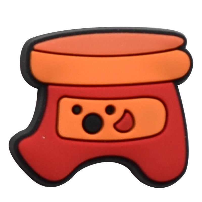 Wholesale  Random 100pcs cartoon PVC Soft Rubber Shoe Buckle Decoration