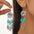 Wholesale  bohemian Retro ethnic style turquoise dangle earrings