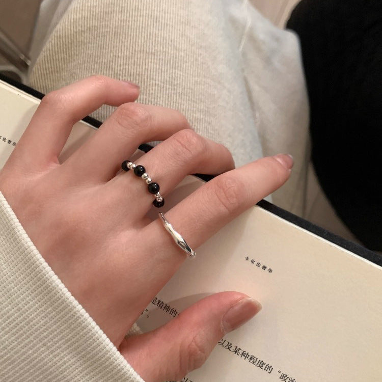 Wholesale Pink beaded ring