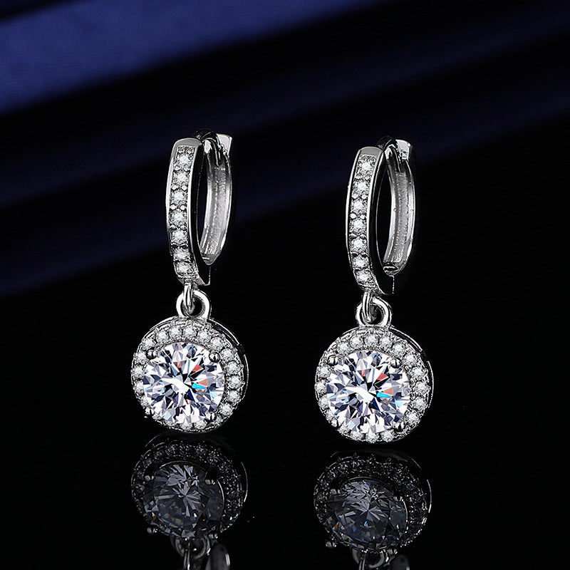 Wholesale Tassel Princess Round Pack of Silver Earrings