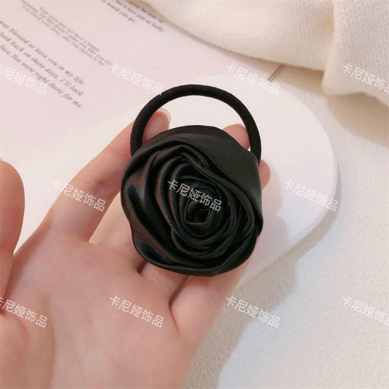 Wholesale Rose Satin Hair Tie