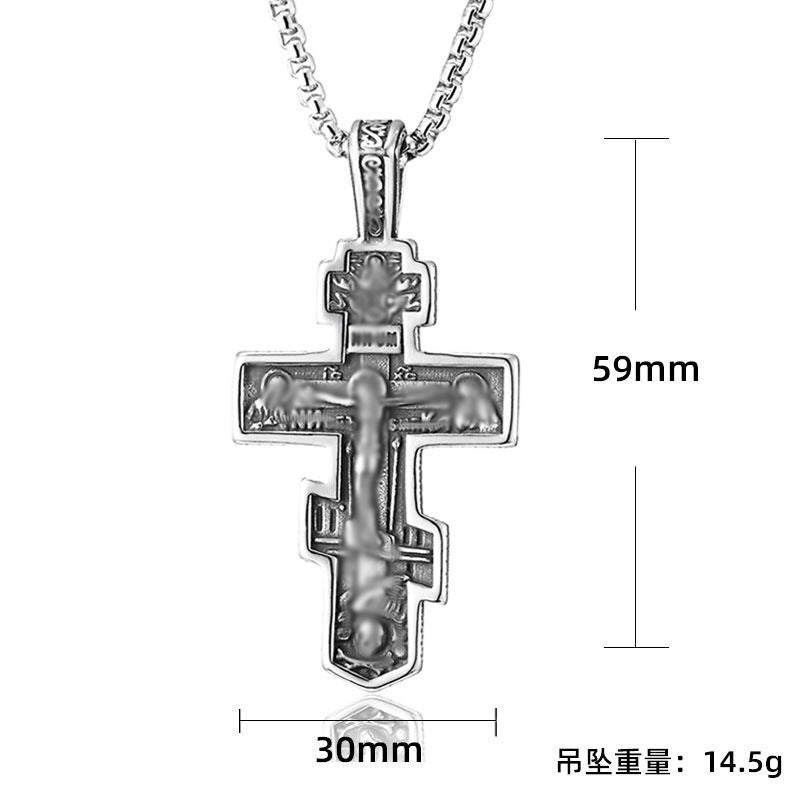 Wholesale Titanium Steel Cross Necklace