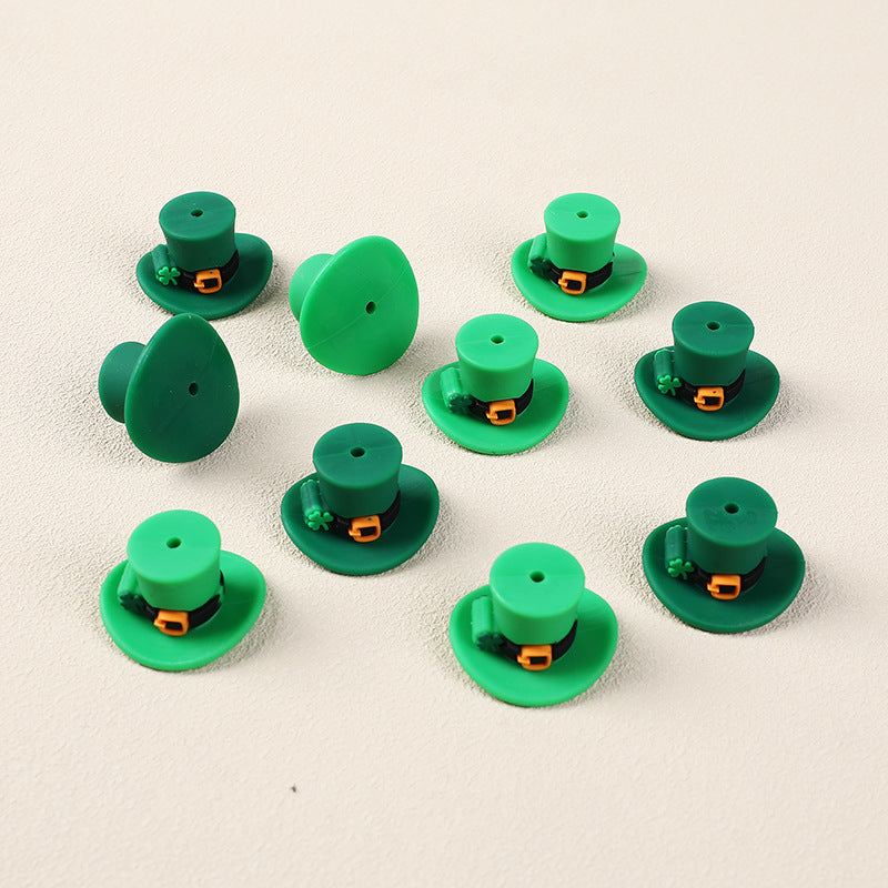 Wholesale 20pcs St. Patrick's Day Silicone 3D Focal Beads DIY Beaded Accessories ACC-BDS-RongFa049