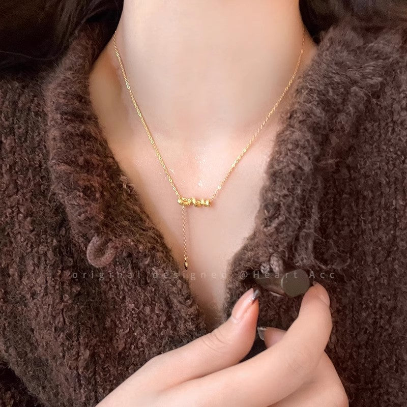 Wholesale Light Luxury  Golden All-match  Necklace