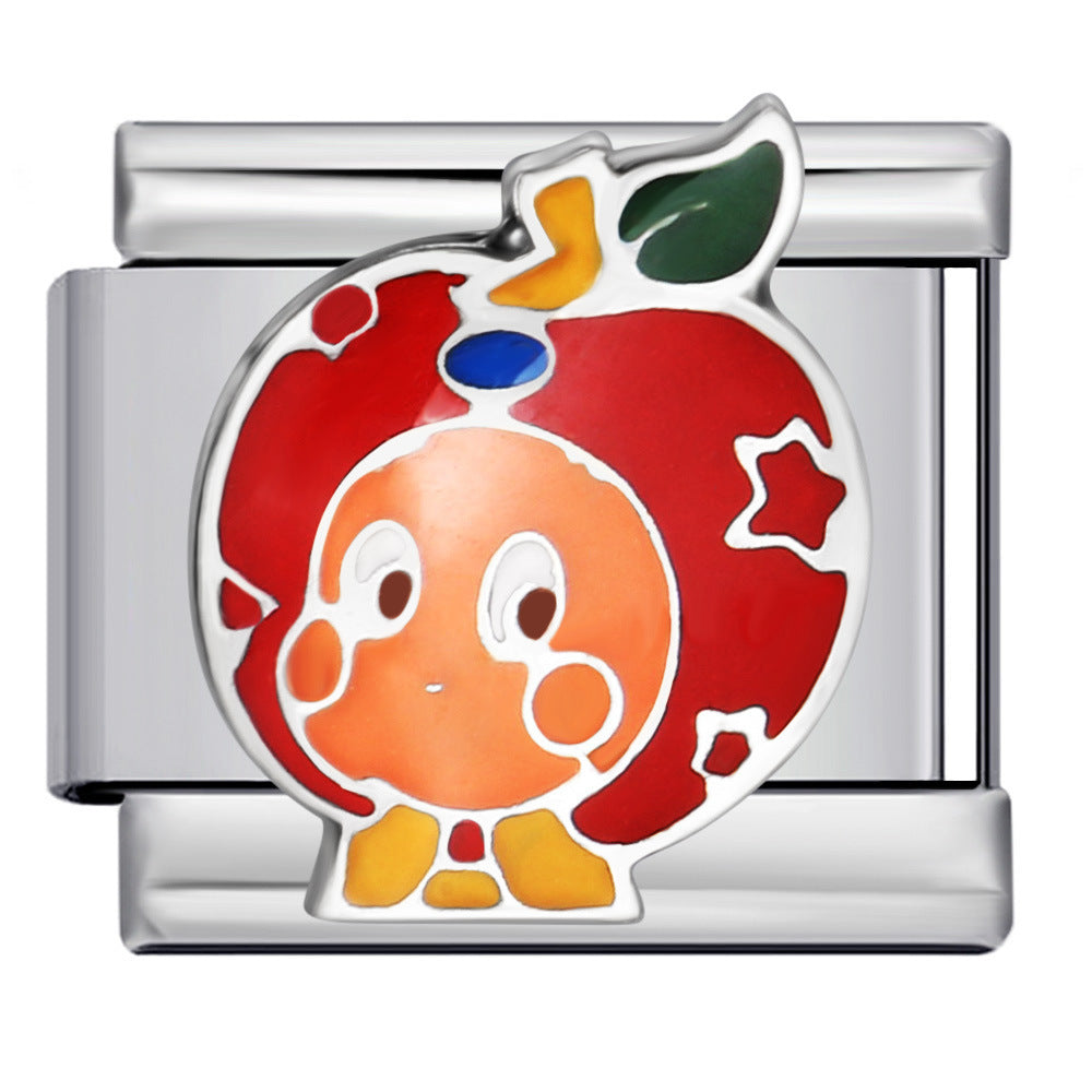 Pulsera de encanto italiano de 5 piezas al por mayor de 9 mm empalme de bricolaje lindo pulsera compuesta de acero inoxidable creativo