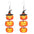 Wholesale  Halloween Wooden Color Printed Earrings