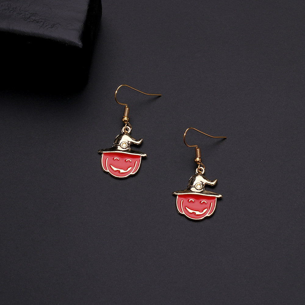 Wholesale  Pumpkin Alloy Earrings