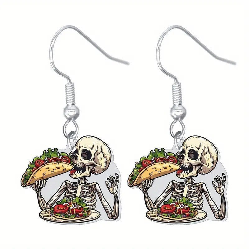 Wholesale 2D  Food Themed Acrylic Earrings