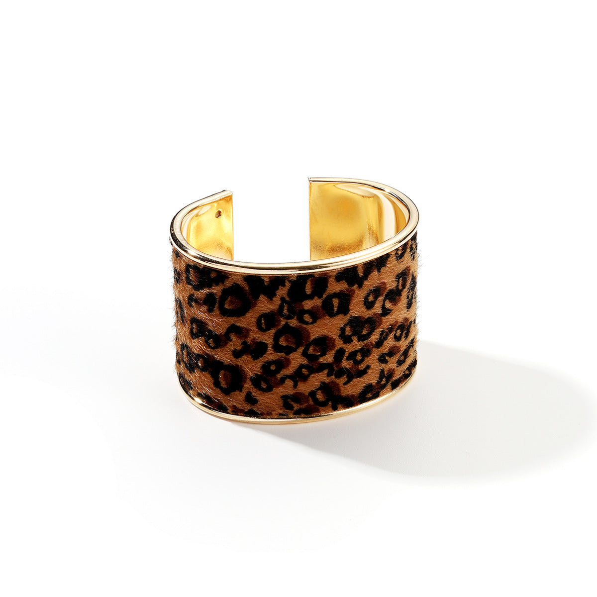Wholesale Wild Leopard Print Open Bracelet ACC-BT-Yiran001