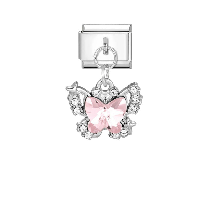 Wholesale Stainless Steel DIY Pendant Charms - Modern Unisex Jewelry Making Components for Boutique Resale