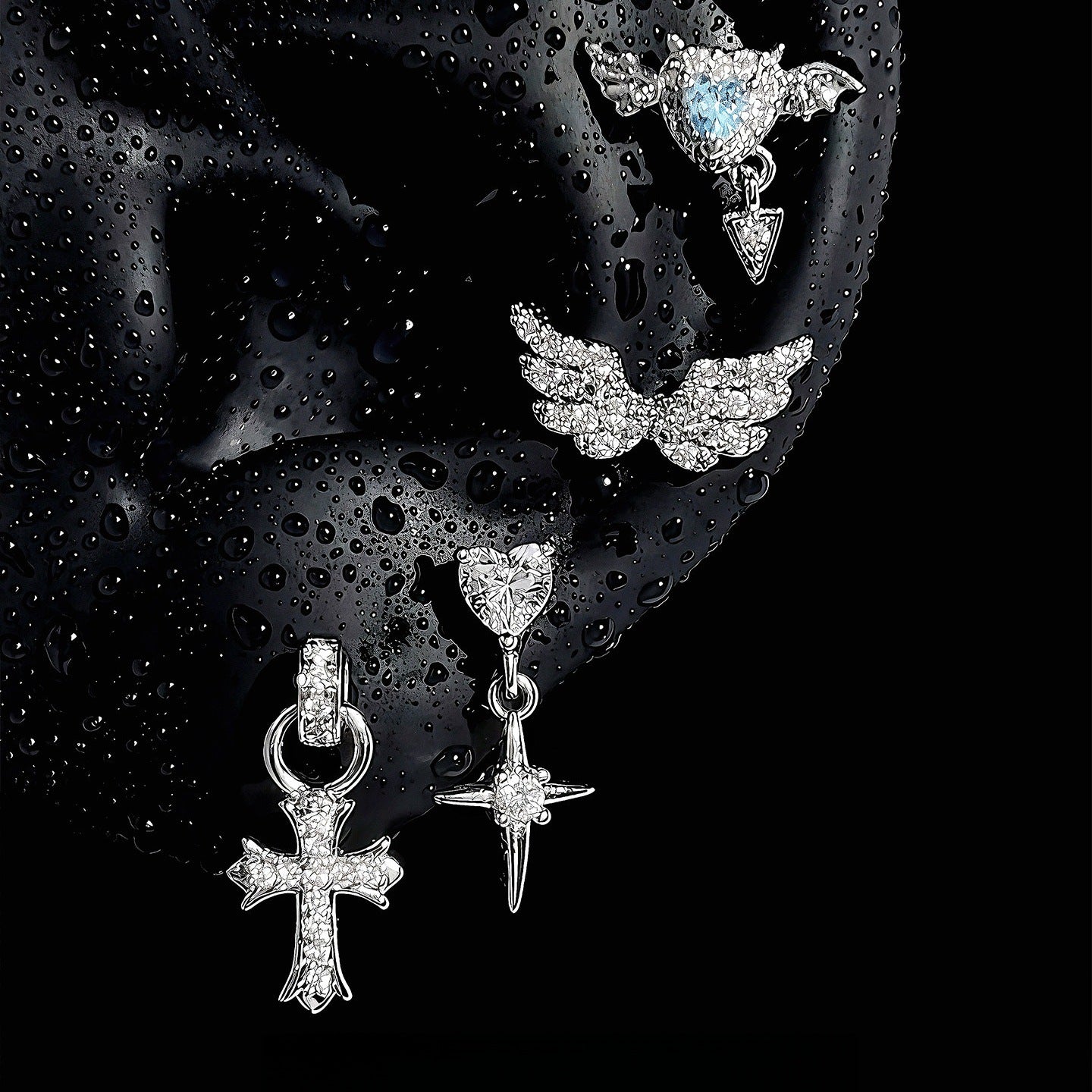Wholesale Alloy Cross Earrings - Single Piece Fashion Accessory for Boutique Resale