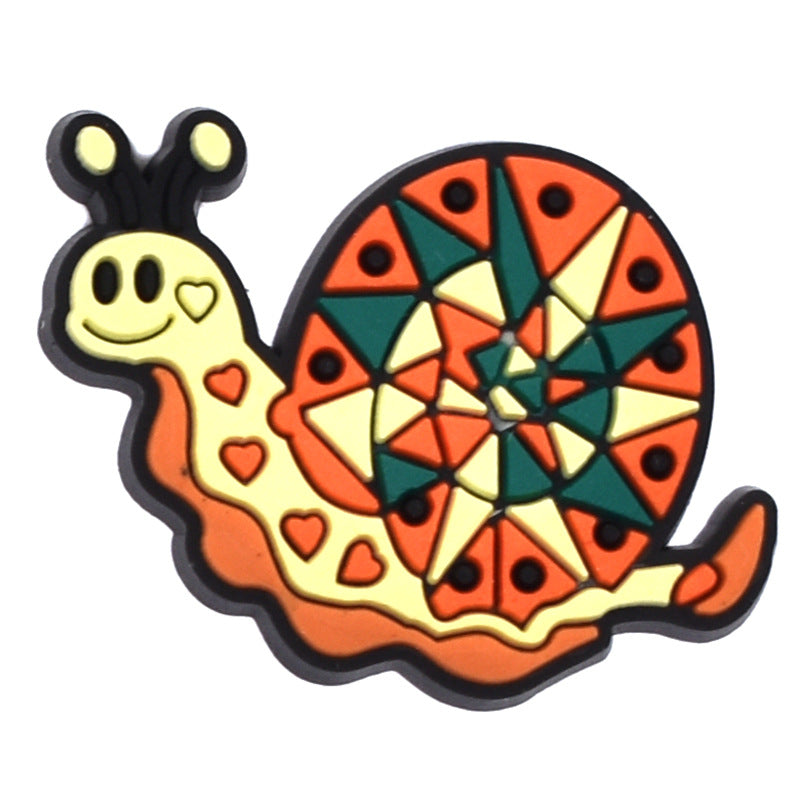 Wholesale  100pcs Random Rainbow Flowers Shoes Accessories Shoes Charms