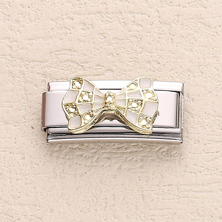 Wholesale 10pcs Italian Charm Bracelet 9mm DIY Splicing Cute Creative Stainless Steel Composable Bracelet