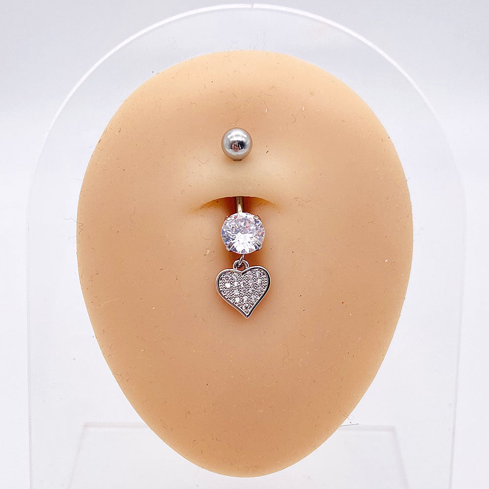 Wholesale Stainless Steel Long Tree of Life Zircon Belly Button Nails Body Jewelry ACC-BJ-ChenY001