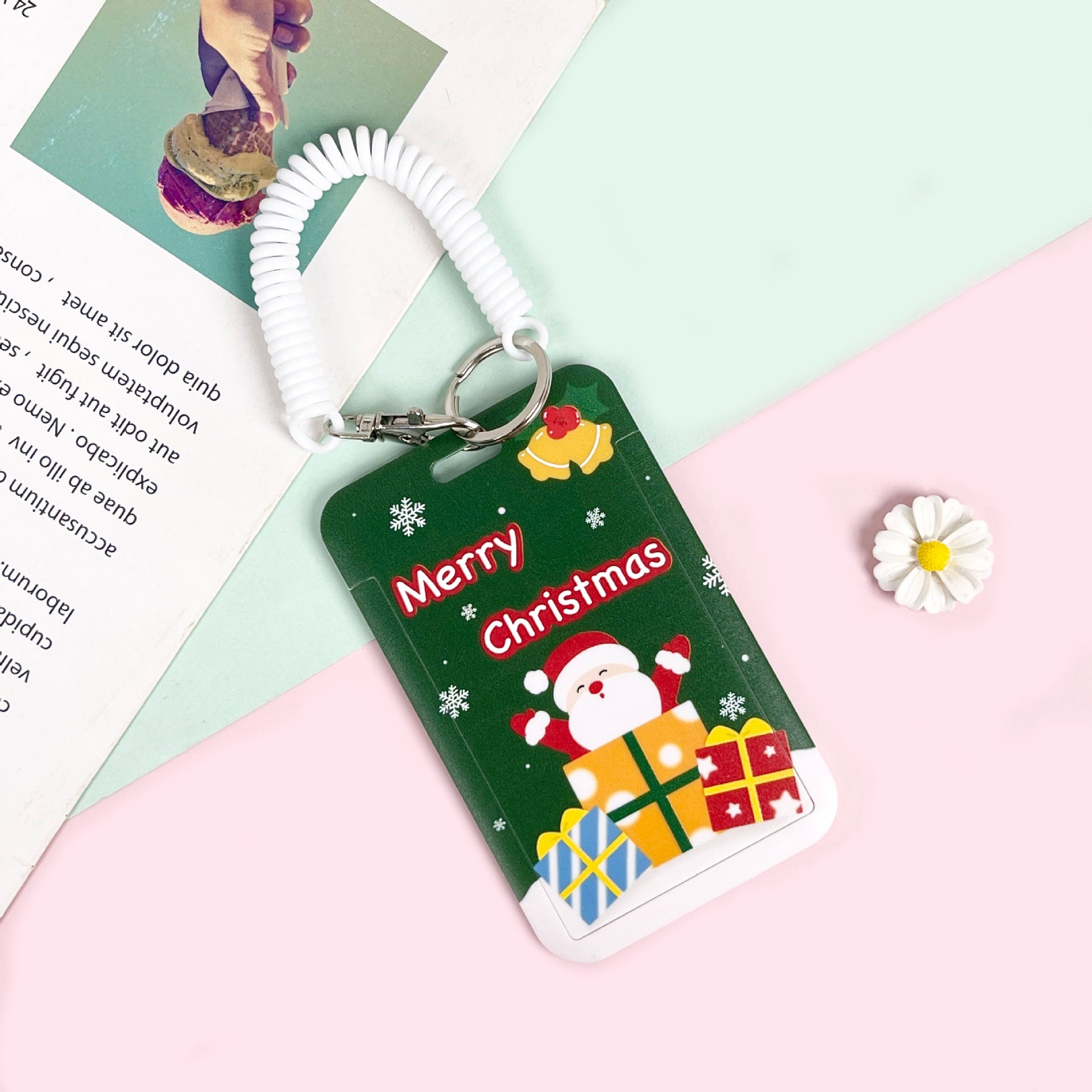 Wholesale Cute Christmas Card Set Lanyard Keychain ACC-KC-BG001