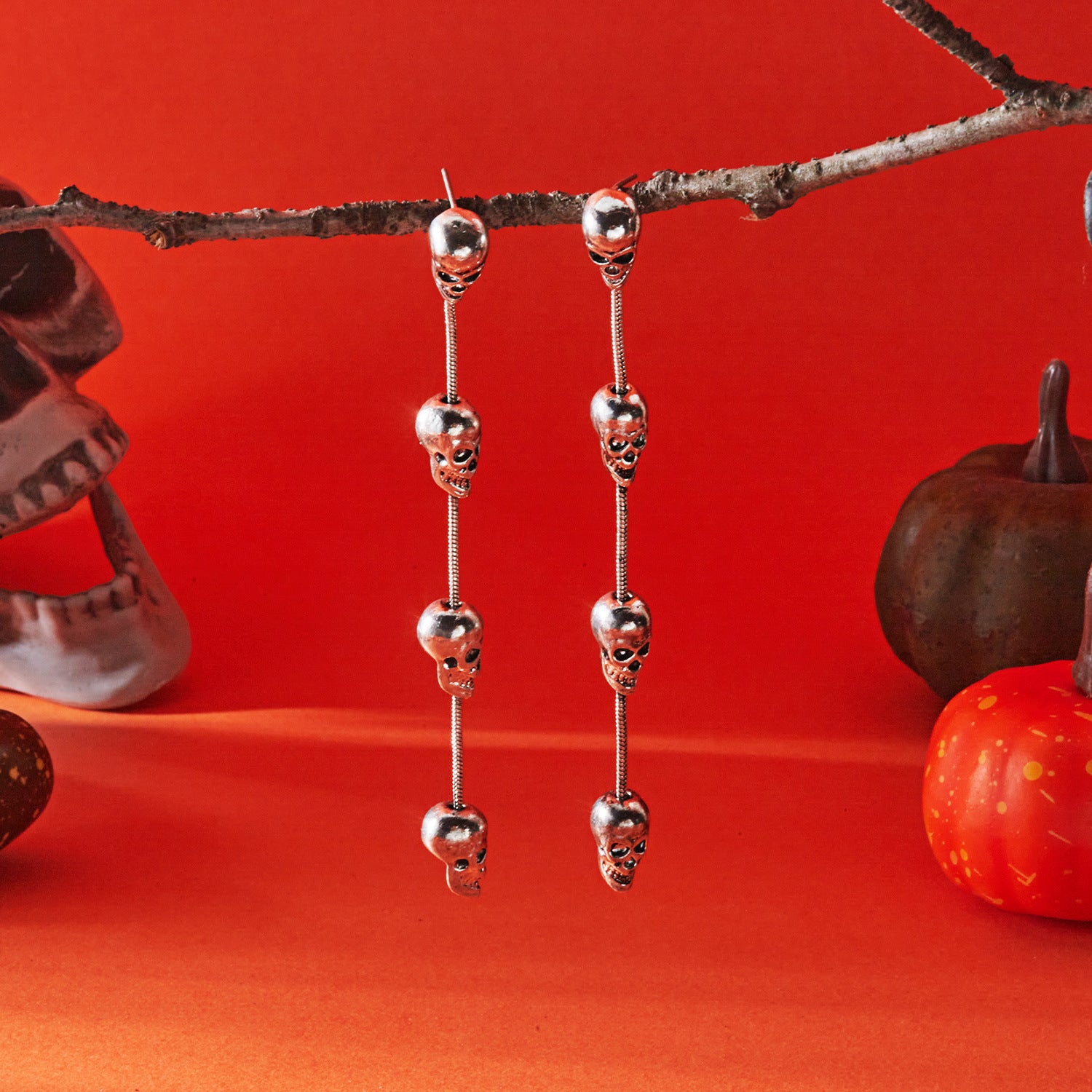 Wholesale Halloween Skeleton Party Earrings