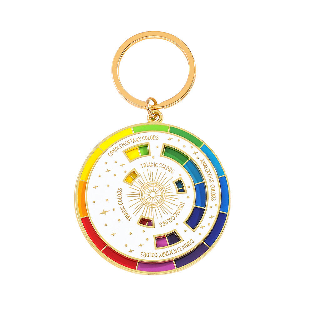 Wholesale  Hot Sale to Save Your Color Matching Problem Turntable Alloy Keychain